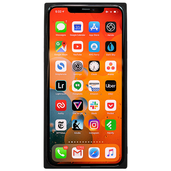 Square Hard Box Black Case Iphone 11 Pro