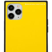 Square Hard Box Yellow Case IPhone 13 Pro Max