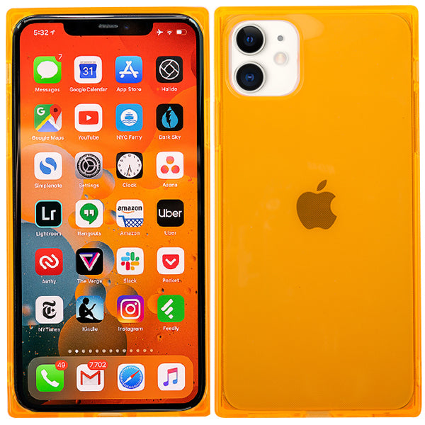 Square Box Skin Orange Iphone 11