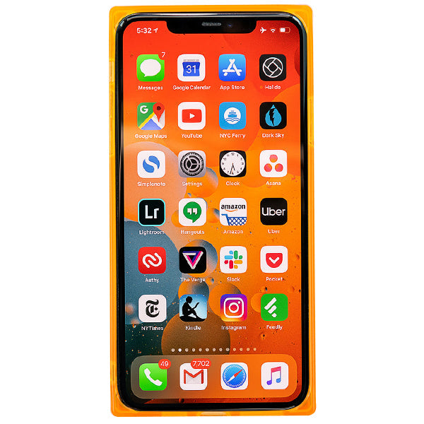 Square Box Orange Skin IPhone 13 Pro Max