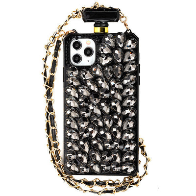 Handmade Bling Black Bottle Case IPhone 13 Pro