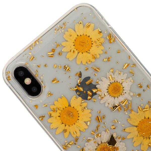 Real Flowers Yellow Flake Iphone XS Max