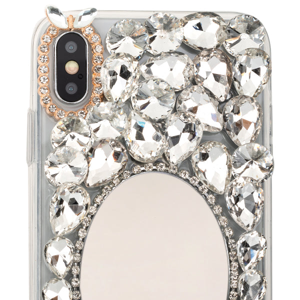 Handmade Bling Mirror Silver Case Iphone XS Max