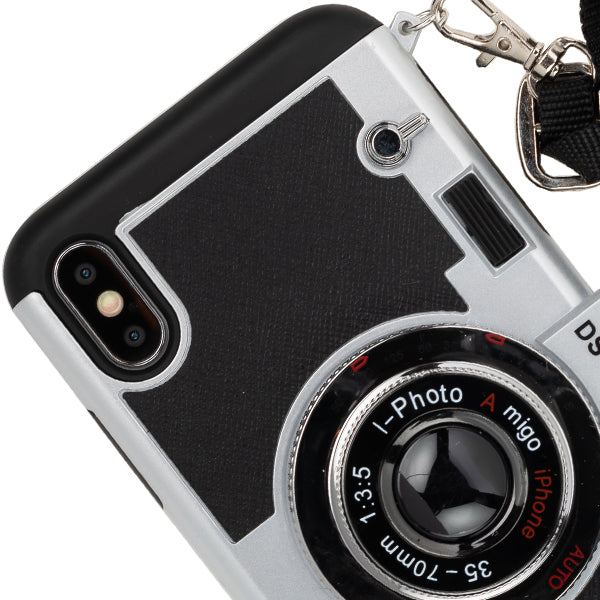 Camera Silver Case Iphone XS Max
