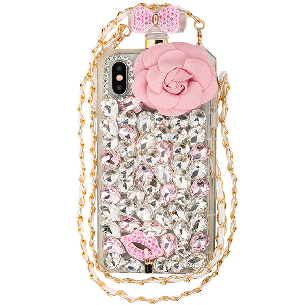 Handmade Bling Pink Flower Case Iphone XS Max