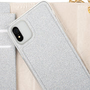 Glitter Detachable Purse Silver  Iphone XR