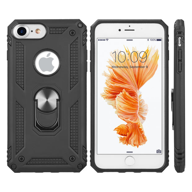 Hybrid Ring Black Case Iphone SE 2020 - Bling Cases.com