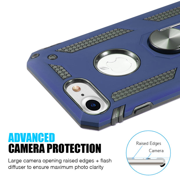 Hybrid Ring Blue Case Iphone 6/7/8 - Bling Cases.com