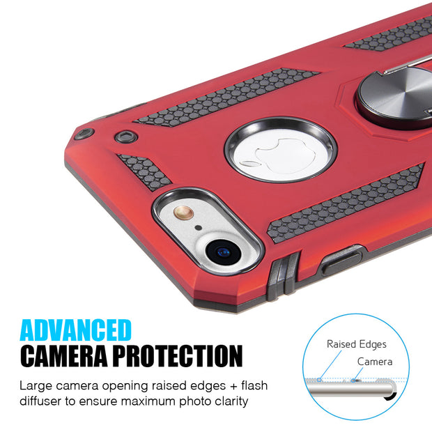 Hybrid Ring Red Case Iphone 6/7/8 - Bling Cases.com