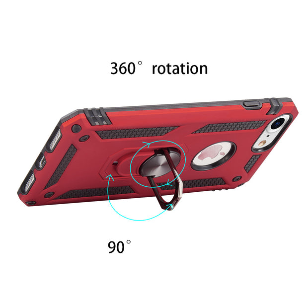 Hybrid Ring Red Case Iphone SE 2020 - Bling Cases.com