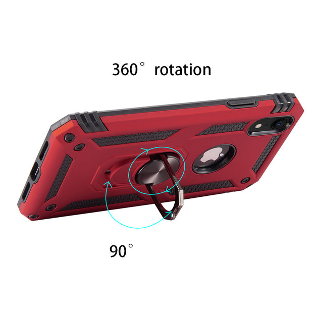 Hybrid Ring Case Red Iphone XR - Bling Cases.com