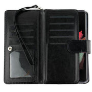 Handmade Detachable Bling Black Wallet Samsung S21 Ultra