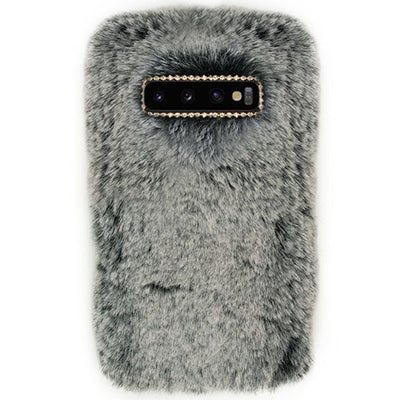 Fur Case Grey  Samsung S10 Plus