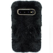 Fur Case Black Samsung S10