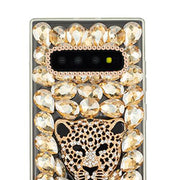 Handmade Cheetah Gold Bling Case S10