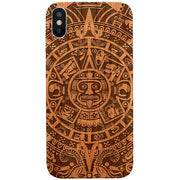 Mayan Calendar Aztec Wood Case Iphone XS Max