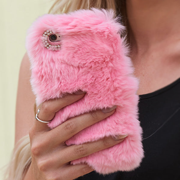 Fur Case Light Pink Iphone 10/X/XS