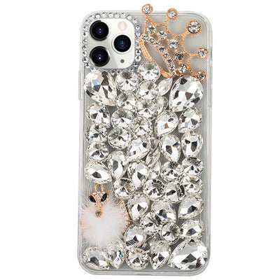 Handmade Bling Silver Fox Case IPhone 13 Pro