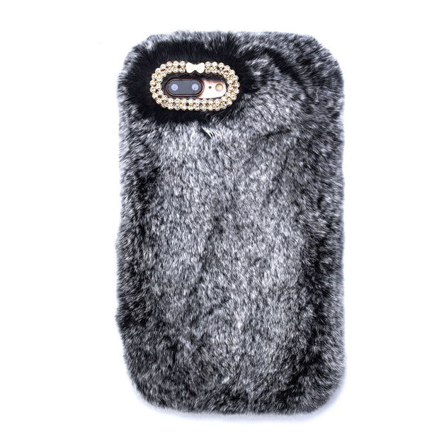 Fur Grey Case Iphone 7/8 Plus - Bling Cases.com