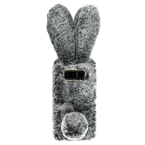 Bunny Fur Grey Case Note 8 - Bling Cases.com