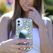 Handmade Bling Mirror Silver Case Iphone XR