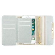 Glitter Detachable Purse Silver Iphone 7/8 - Bling Cases.com