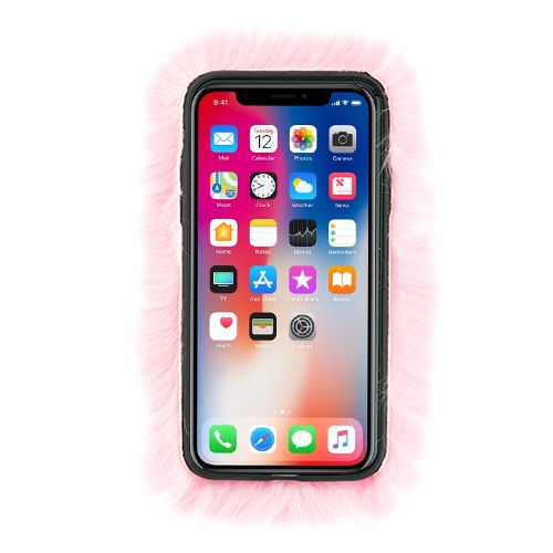 Fur Case Light Pink Iphone 10/X/XS - Bling Cases.com