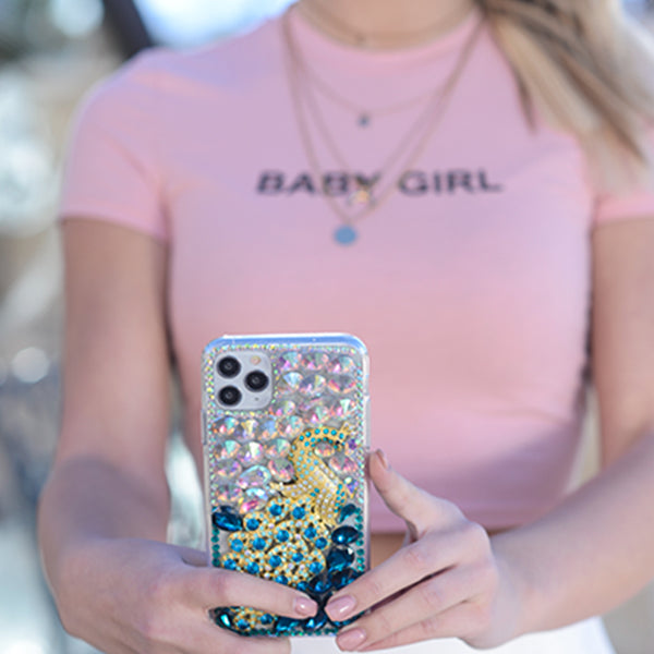 Handmade Peacock Bling Case Samsung A42 5G