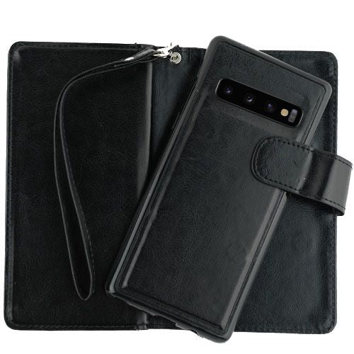 Handmade Black Bling Wallet Samsung S10 Plus