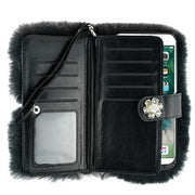 Fur Grey Detachable Wallet Iphone 7/8 Plus - Bling Cases.com