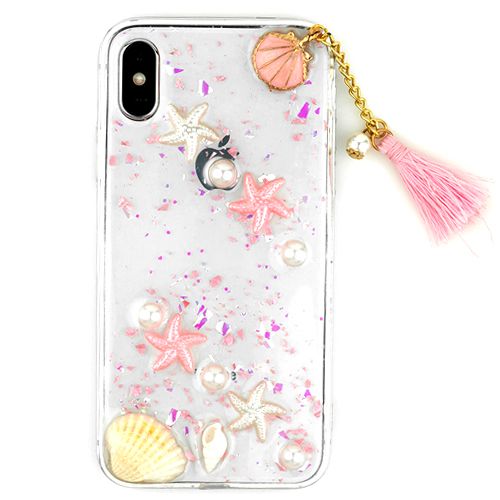 Seashells Clear Case Iphone 10/X/XS - Bling Cases.com