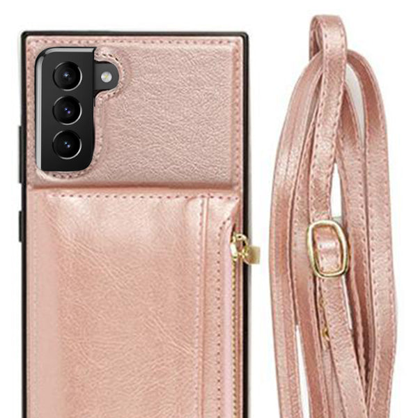 Crossbody Pouch Rose Gold Case Samsung S22 Plus
