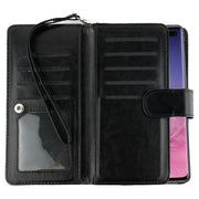 Detachable Fur Black Wallet Samsung S10 Plus
