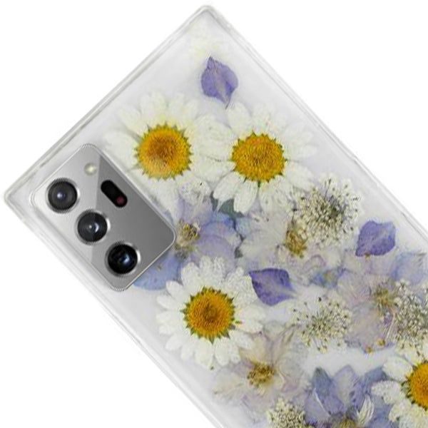 Real Flowers Purple Case Samsung Note 20 Ultra
