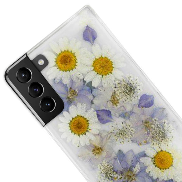 Real Flowers Purple Case Samsung S22 Plus