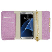 Glitter Detachable Purse Light Purple Samsung S7